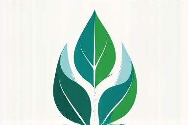 A green leaf icon intertwined with a printer symbol.